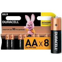 Батарейка Duracell Basic АА LR6, 1.5В, алкалиновые, 8шт/уп