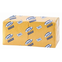 Салфетки сервировочные Luscan Profi Pack желтые, 24х24см, 1 слой, 400шт