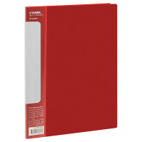 Файловая папка Стамм Стандарт красная, на 60 файлов, 21мм, 700мкм