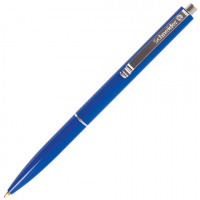 Шариковая ручка автоматическая Schneider K15 синяя, 1мм, синий корпус