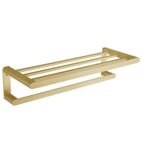 Полка для полотенец Nofer Capri золотая, из алюминия, 16223.G
