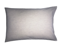 Tarrington House Наволочка серая сатин на молнии, 50 x 70см