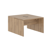 Стол двойной ED2ST 1167 Дуб Денвер светлый/Мокко 1160х1346х750 EDIS