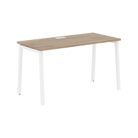 Стол прямой ELST 1367 Дуб Денвер светлый/Белый 1360х670х750 EDIS
