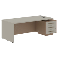 Стол руководителя с тумбой VCT 2290(R) Аметист/Кобра 2200х900х750 VELION