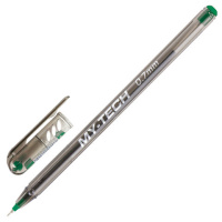 Шариковая ручка Pensan My-Tech зеленая, 0.7мм, тонированный корпус