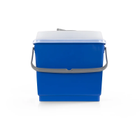 Ведро полипропиленовое синее  4 л TTS,  с крышкой, 00003382