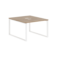 Стол 2-х местный EQWST 1113 Дуб Денвер светлый/Белый 1160х1346х750 EDIS