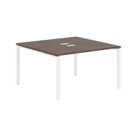 Стол 2-х местный EUWST 1313 Дуб Денвер тёмный/Белый 1360х1346х750 EDIS