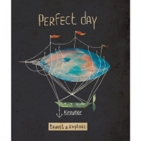 Тетрадь общая Kroyter Perfect Day, А5, 48 листов, в клетку, на скрепке, мелованный картон