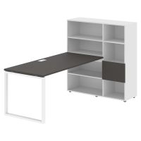 Рабочая станция EQRST 1217 Мокко/Белый 2190х1250х1355 EDIS