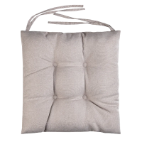 Tarrington House Сидушка с тафтингом рогожка экрю, 40 x 40см