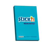 Блок для записей с клейким краем Scotch Stickin голубой, 76х51мм, 100 листов