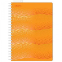 Тетрадь общая Attache Waves оранжевая, A4, 100 листов, в клетку, на спирали, пластик