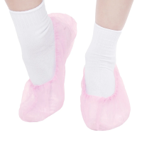 Одноразовые носки Elegreen р 48, спанбонд, розовые, 50 пар, индивидуальная упаковка