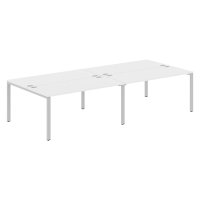 Стол 4-х местный XS6WST 3214 Белый/Серый 3200х1406х750 XTEN-S60