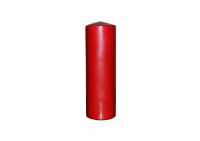 Свеча Metro Professional Столбовая бордо лакированная, 5.6 x 12см