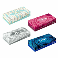 Косметические салфетки Pero 100шт, 2 слоя, белые