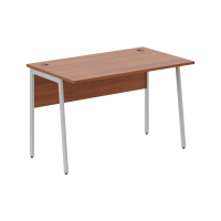 Стол прямой СП-2P Орех Французский/Алюминий 1200х720х755 IMAGO PLUS