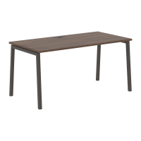 Стол прямой ELST 1580 Дуб Денвер тёмный/Мокко 1560х800х750 EDIS