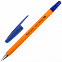 Ручка шариковая Brauberg M-500 Orange синяя, 0.7мм