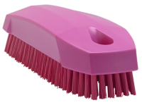 Щетка ручная Vikan 130мм, жесткий ворс, S, розовый, 64401
