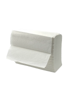 Бумажные полотенца листовые Merida BP2302 листовые, Z-Оптимум, 1 слой, 350шт, белые, 20 пачек