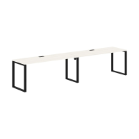 Стол 2-х местный EQWST 3567 Ясень Траун/Черный 3526х670х750 EDIS