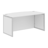 Стол руководителя XQPET 169H Белый/Алюминий 1600х867х750 XTEN-QP