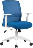 Кресло Cactus CS-WMC333-BL темно-синий сиденье темно-синий сетка/ткань низк.спин. крестов. пластик п