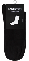 Носки мужские Marso Паголенок НМГ-0053 хлопок-полиамид черные, 42-44