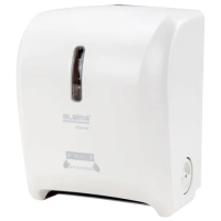 Диспенсер для полотенец в рулонах Laima Super белый, пластик, 609506