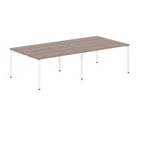 Стол на 4 рабочих места Skyland Xten-S XWST 2814, четырехместный, дуб сонома/белый полуматовый, 2800х1406х750мм