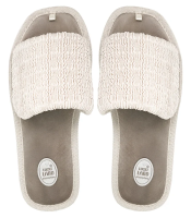 Тапочки женские Lucky Land открытые с шоколадным узором