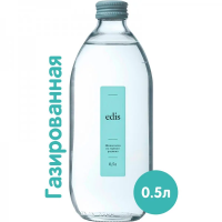 Вода Edis питьевая газированная, 500мл x 12 шт