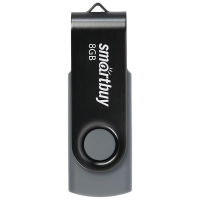 Память Smart Buy 'Twist'  8GB, USB 2.0 Flash Drive, черный