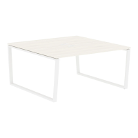 Стол 2-х местный EVWST 1516 Ясень Траун/Белый 1560х1606х750 EDIS