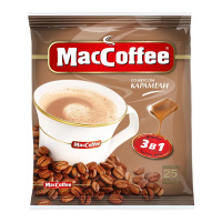 Кофе порционный Maccoffee  3в1 Карамель, 25шт х 18г