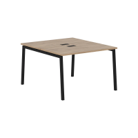 Стол 2-х местный ELWST 1113 Дуб Денвер светлый/Черный 1160х1346х750 EDIS