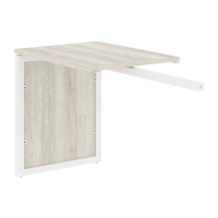 Брифинг приставка XQPR 889 Сосна Эдмонт/Белый 800х600х750 XTEN-QP