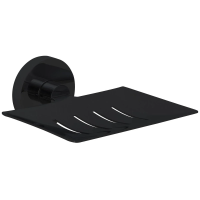 Мыльница для ванны Nofer Niza черная, 16855.N