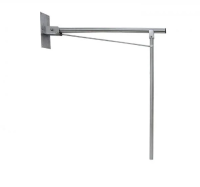 Поручень Nofer откидной настенного крепления нержавеющая сталь, глянцевый, 15062.B