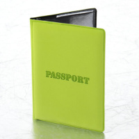 Обложка для паспорта STAFF, мягкий полиуретан, 'ПАСПОРТ', салатовая, 237607