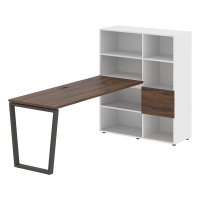 Рабочая станция EVRST 1117 Дуб Денвер тёмный/Мокко 2190х1120х1355 EDIS