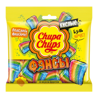 Мармелад жевательный Chupa Chups Sour belts mini кислый с фруктовым вкусом, 150г