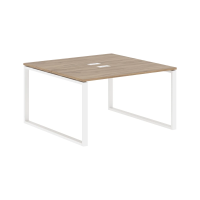 Стол 2-х местный EQWST 1313 Дуб Денвер светлый/Белый 1360х1346х750 EDIS