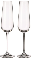 Набор бокалов для шампанского Crystal Bohemia Ardea, 220мл х 2 шт