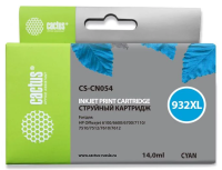 Картридж струйный Cactus CS-CN054 голубой, 14мл