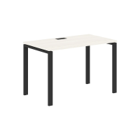 Стол прямой EUST 1167 Ясень Траун/Черный 1160х670х750 EDIS