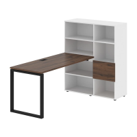 Рабочая станция EQRST 1115 Дуб Денвер тёмный/Черный 1990х1120х1355 EDIS